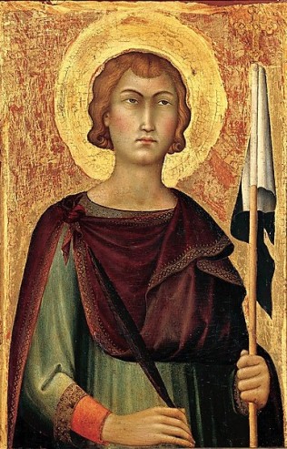 Saint Ansanus, ca. 1325 (Simone Martini) (fl. 1315-1344)  The Metropolitan Museum of Art, New York, NY, 1975.1.13b 